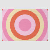 Groovy Retro Zeventiger Cirkel Tissuepapier (Voorkant)