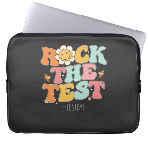 Groovy Rock De Test Motivatie Testdag Laptop Sleeve