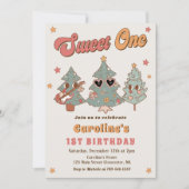 Groovy Rockin' Kerstboom Hippie Verjaardag Kaart (Voorkant)