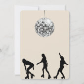 Groovy Roller Skating Birthday Party Kaart (Achterkant)