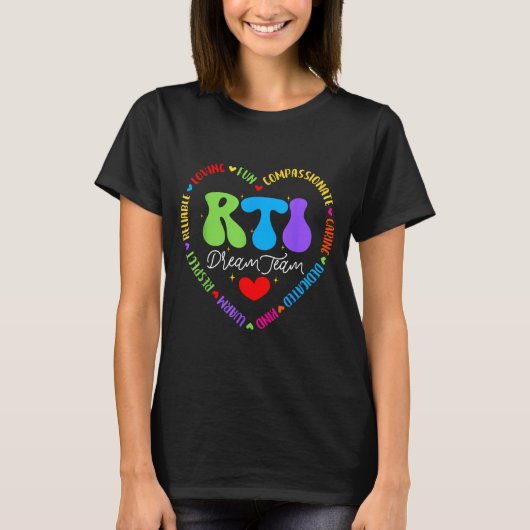 Groovy Rti Dream Team T Resnse Intervention Squad T-shirt (Voorkant)