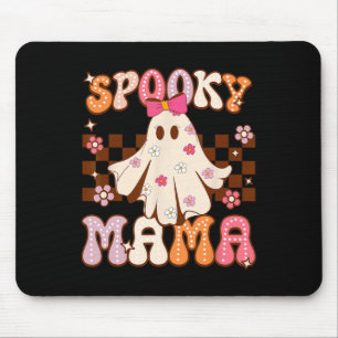 Groovy Schattige Ghost Spooky Mama Halloween Kostu Muismat