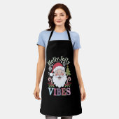 Groovy Schattigee Kerstman Holly Jolly Vibes Xmas Schort (Gedragen)