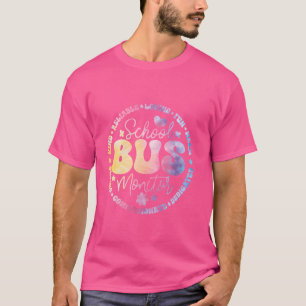 Groovy School Bus Monitor Driver Squad Waardering T-shirt