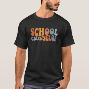Groovy School Counselor Docent Eerste Dag van de S T-shirt