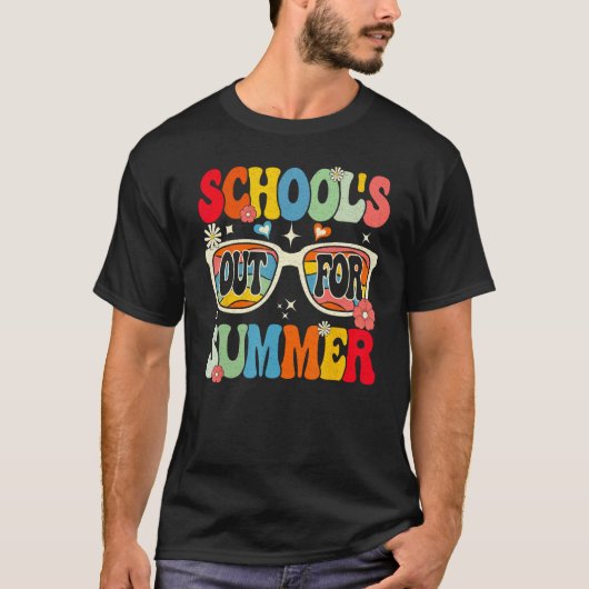 Groovy School s Out For Summer T-shirt (Voorkant)