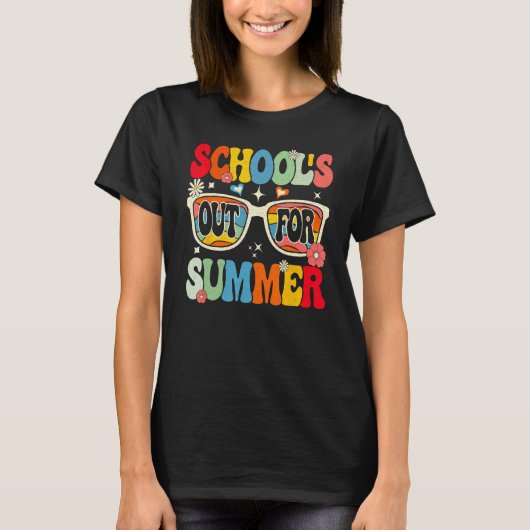 Groovy School s Out For Summer T-shirt (Voorkant)