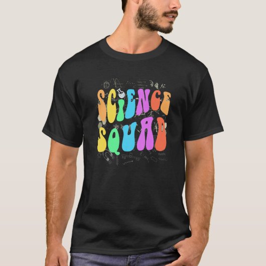 Groovy SCIENCE SQUAD Technology Team STEM Crew Eng T-shirt (Voorkant)