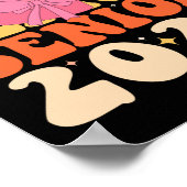 Groovy Senior 2025 Coquette Bow CL van 2025 Afgest Poster (Hoek)