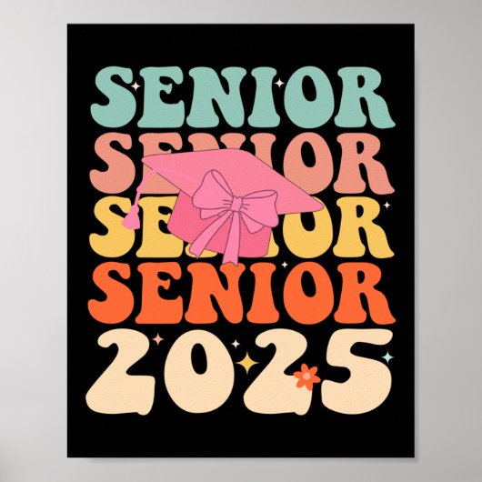 Groovy Senior 2025 Coquette Bow CL van 2025 Afgest Poster (Voorkant)