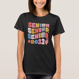 Groovy Senior 2033 Afstuderen Terug naar schoolkla T-shirt