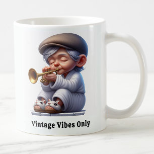Groovy Senior Citizen Music Legends Koffiemok