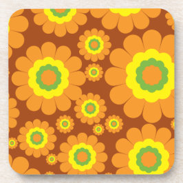 Groovy Seventies Flowers Onderzetter
