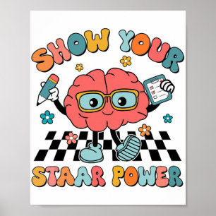 Groovy Show Uw Staar Power Brain Teacher Testen Poster