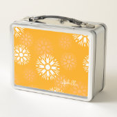 Groovy Sinaasappel Daisy Flower Retro Bloemennaam (Achterkant)