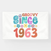 Groovy sinds 1963 60ste verjaardag spandoek (Horizontaal)