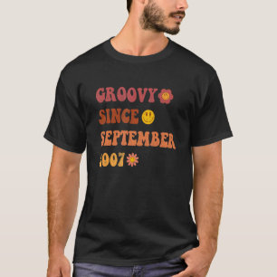Groovy sinds september 2007 Retro Groovy 15 jaar O T-shirt