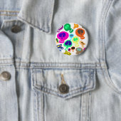 Groovy Skulls Ronde Button 5,7 Cm (In situ)