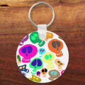 Groovy Skulls Sleutelhanger (Voorkant)