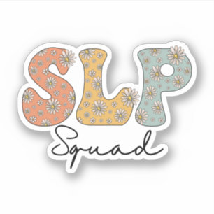 Groovy SLP Squad Speech Taal Patholoog Sticker