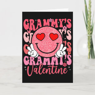 Groovy Smile Face Grammy's Valentijn Dochter Niec Kaart