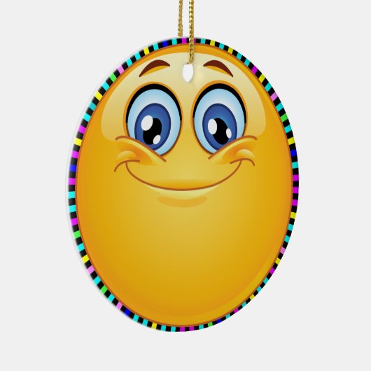 Groovy Smile Happy Face - SRF Keramisch Ornament (Rechts)