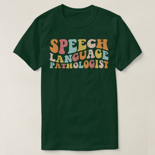 Groovy Speech Language Patholoog Leopard Speech T-shirt (Design voorkant)