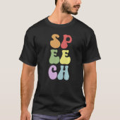 Groovy Speech Language Patholoog SLP Premium T-shirt (Voorkant)