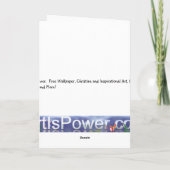 Groovy Spiral Design Print Kaart (Achterkant)