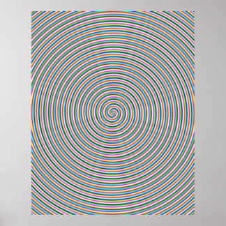 Groovy Spiral Print