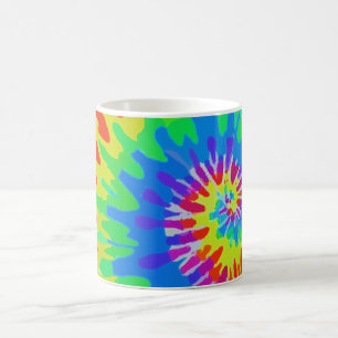 Groovy Spiral Rainbow Stropdas-kleurstof Mok