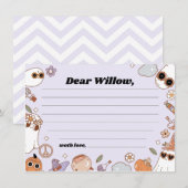 Groovy Spooky Halloween Birthday Time Capsule Card Advieskaart (Voorkant / Achterkant)