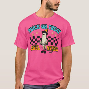 Groovy Spooky Ruell My Feet Trick or treat Happy H T-shirt
