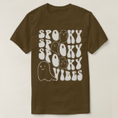Groovy Spooky Vibes Boo Ghost Spooky Season Funny T-shirt (Design voorkant)