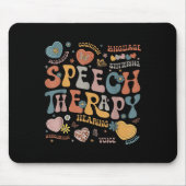 Groovy Spraaktherapie Taalpatholoog SLP Hea Muismat (Voorkant)