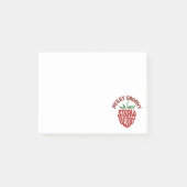 Groovy Strawberry Retro 70s Vibes Post-it® Notes (Voorkant)