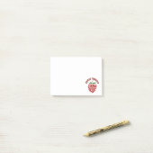 Groovy Strawberry Retro 70s Vibes Post-it® Notes (Op bureau)