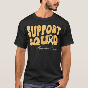 Groovy Support Squad Appendix Kankerbewustzijn T-shirt