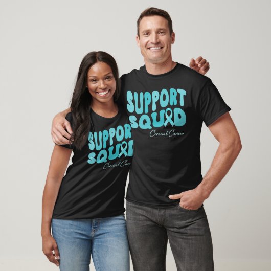 Groovy Support Squad Bewustzijn tegen baarmoederha T-shirt (Unisex)