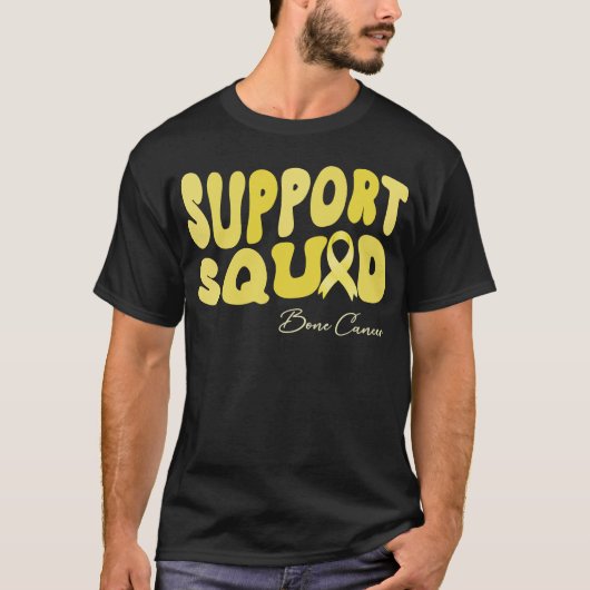 Groovy Support Squad Bone Cancer Awareness T-shirt (Voorkant)