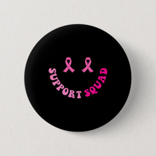 Groovy Support Squad Borstkanker Bewustzijn 2 Sid Ronde Button 5,7 Cm