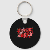 Groovy Support Squad Brain Aneurysm Awareness Gift Sleutelhanger (Voorkant)