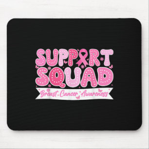 Groovy Support Squad Breast Cancer Awareness Roze Muismat