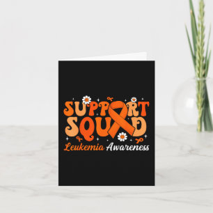 Groovy Support Squad Leukemie Maand van het bewust Kaart