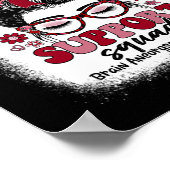 Groovy Support Squad Messy Bun Brain Aneurysm Poster (Hoek)