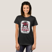 Groovy Support Squad Messy Bun Brain Aneurysm T-shirt (Voorkant volledig)