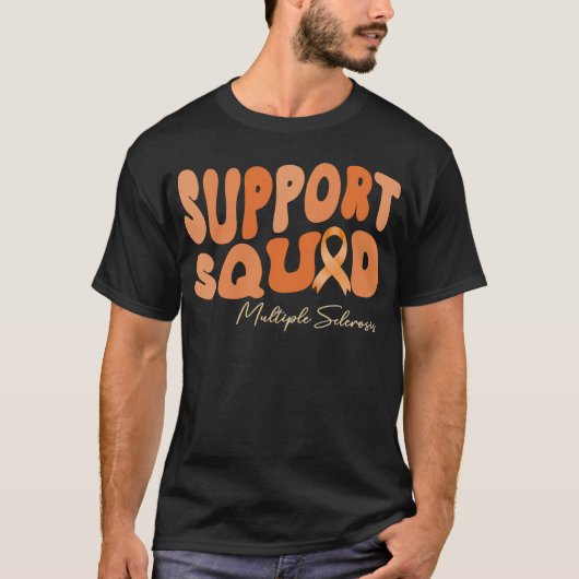 Groovy support squad multiple sclerose MS T-shirt (Voorkant)
