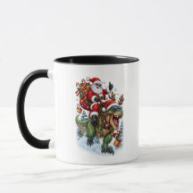 Groovy T-Rex Kerstman Kerstmok
