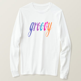 Groovy T-shirt met lange mouwen voor heren en dame