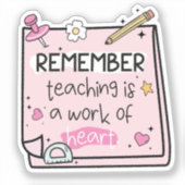 Groovy Teacher Quote Herinneringen Stickers (Voorkant)